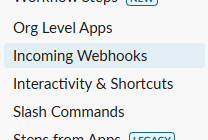 Incoming Webhooks